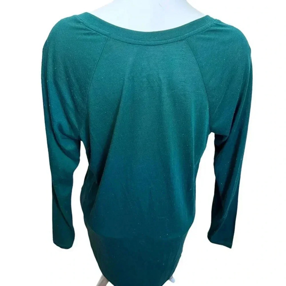 Torrid long sleeve v neck green T-shirt size 00-M/L - Picture 6 of 9